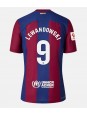 Barcelona Robert Lewandowski #9 Domácí Dres 2023-24 Krátký Rukáv